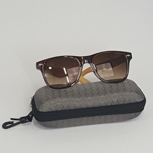 Handmade Retro Bamboo Mirror Sun Glasses